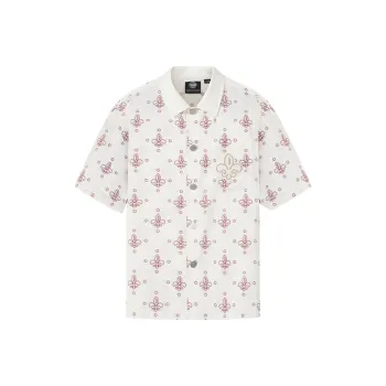Palladium Shirt Unisex White Red Iris
