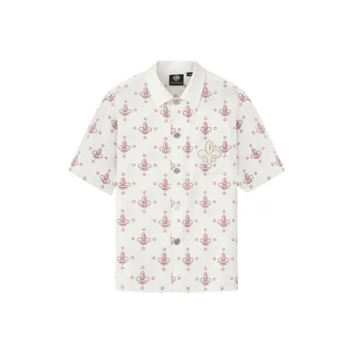 Palladium Shirt Unisex White Red Iris