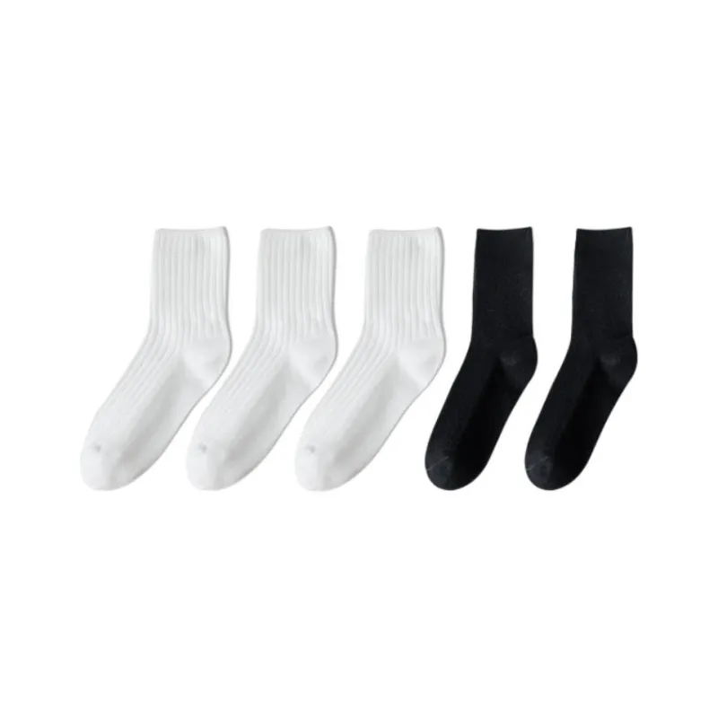 Temooues Mid Calf Socks Women's 5 Pack-8