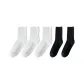 [5 Pack/Minimalist Style Versatile, Play with Layers]3 Pack Thick Stripes Raw White 2 Pack Pinstripe Black