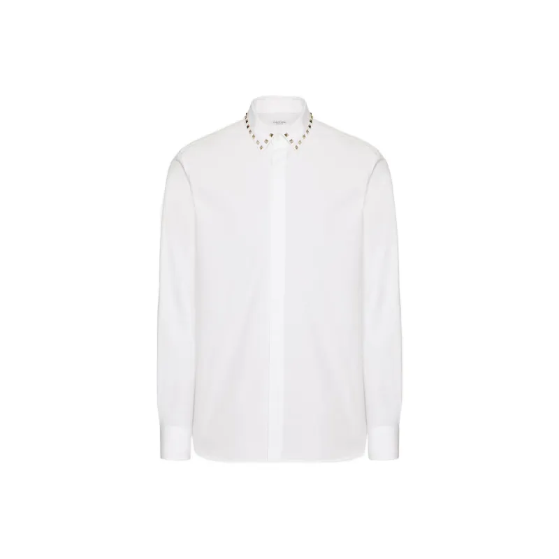 Valentino Stud Detailed Button Up Shirt-0