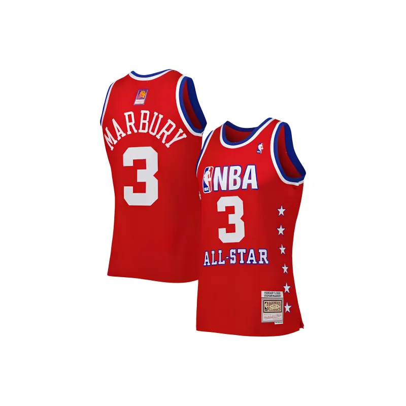 Mitchell & Ness X NBA Western Conference Stephon Marbury 2003 All Star Game Swingman Jersey-2