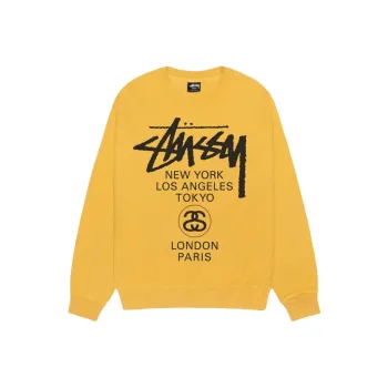 Stussy World Tour Pigment Dyed Crewneck