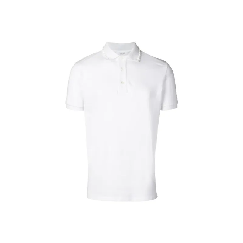 Valentino Garavani Rockstud Embellished Polo Shirt-0