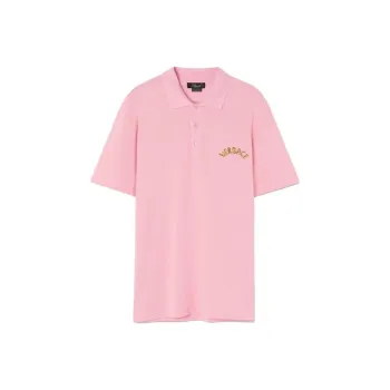 VERSACE Polo Shirts Men Pink