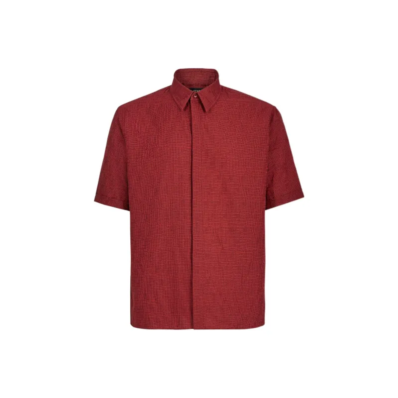 FENDI Shirts Men Red-0