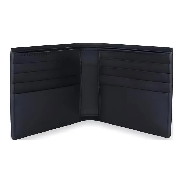 Bottega Veneta Leather Wallet Men Blue-2