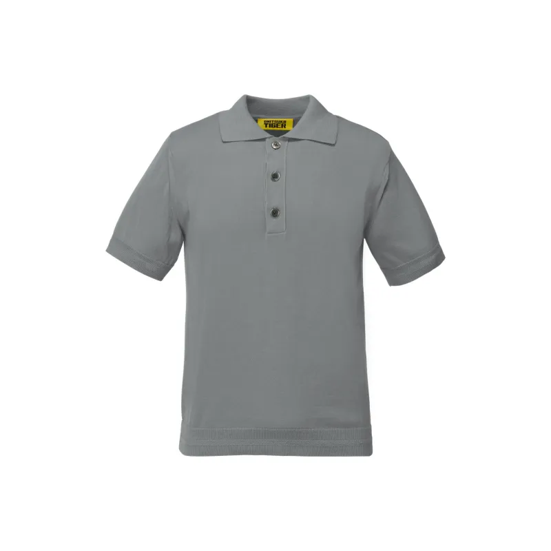 Onitsuka Tiger SS25 KNIT Polo Shirt Men's Gray-0