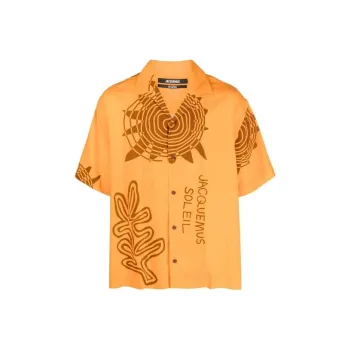 Jacquemus La Chemise Jean Summer Sketch Bowling Shirt