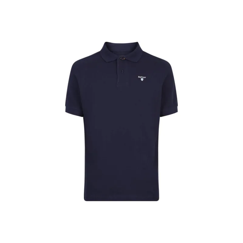 BARBOUR Logo Embroidered Short Sleeved Polo Shirt-0
