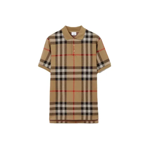 Burberry Check Cotton Jacquard Polo Shirt