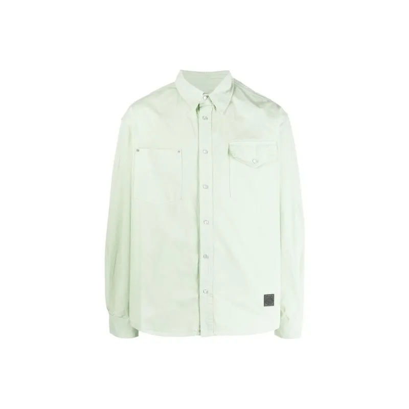 KENZO Shirts Men Green-0