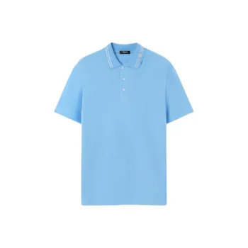 VERSACE Medusa Embroidered Short Sleeved Polo Shirt