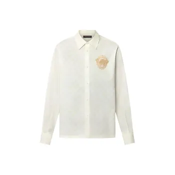 LOUIS VUITTON Monogram Printed Long Sleeved Cotton Shirt