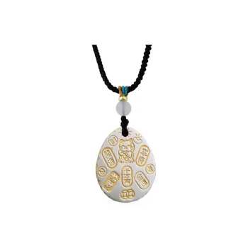 ZHONGLING 999 Fine Silver Sterling Silver Necklaces Women's