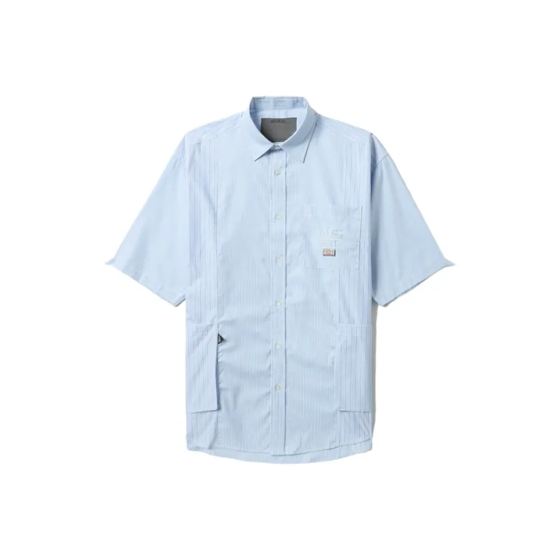 MUSIUM DIV Stripe pattern Short sleeve Shirt-4