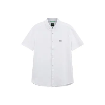 HUGO BOSS Short Sleeved Shirt Men's White