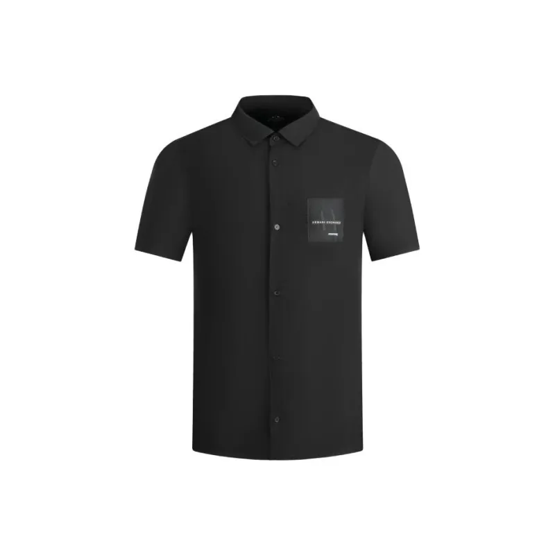 ARMANI EXCHANGEAE SS24 Shirt Men's Black-0