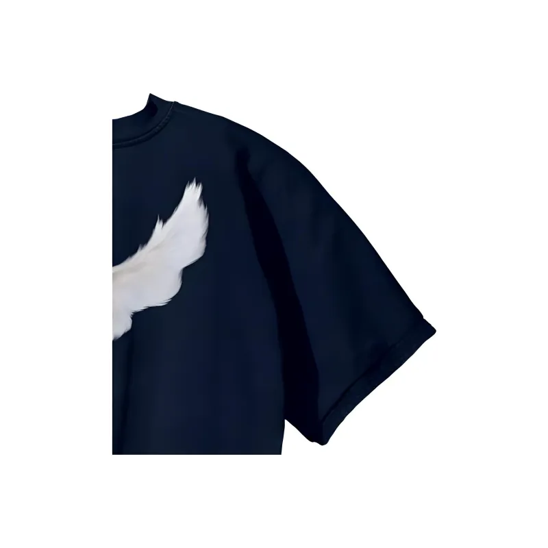 Balenciaga X YEEZY T Shirts Unisex Navy Blue-2
