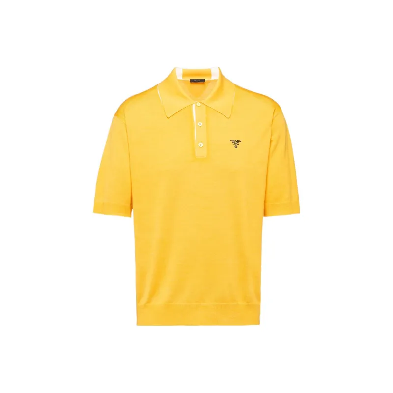 PRADA Polo Shirts Men Yellow-0