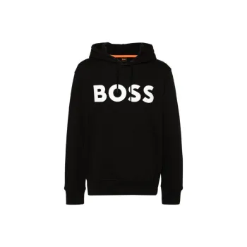 HUGO BOSS Logo Printed Drawstring Hoodie