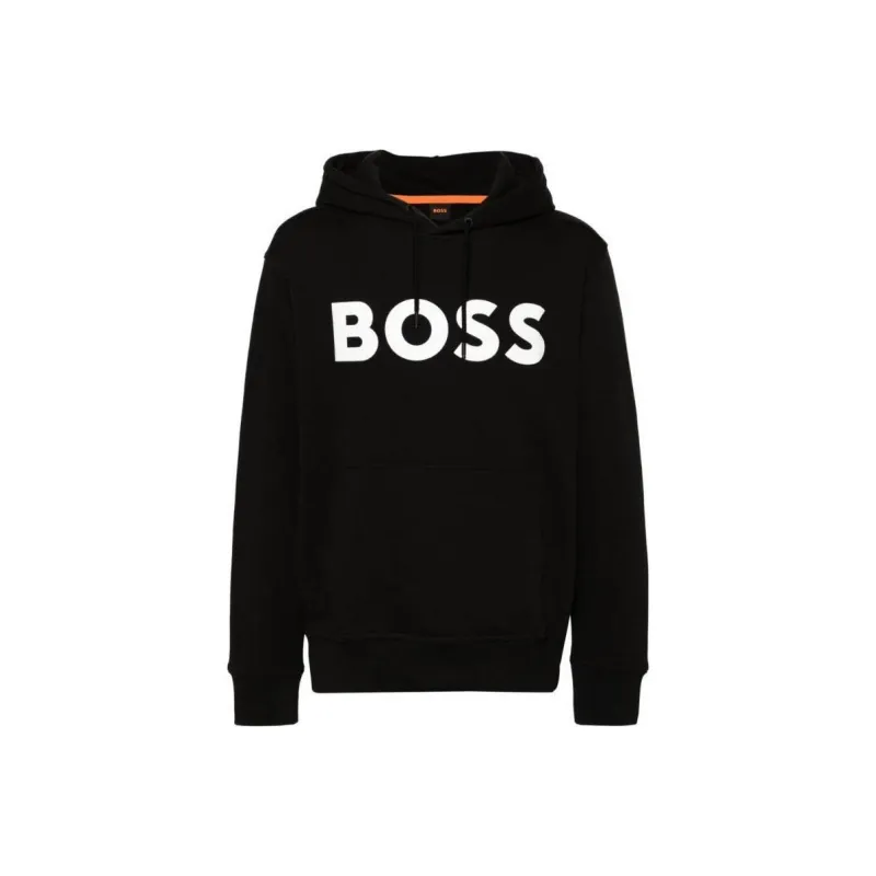 HUGO BOSS Logo Printed Drawstring Hoodie-0