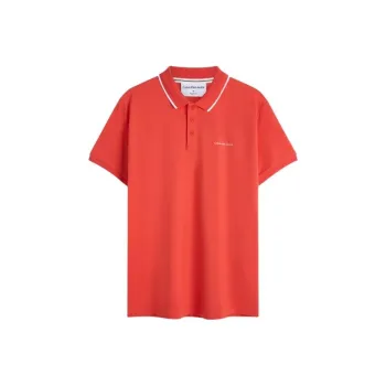 CALVIN KLEIN Polo Shirt Men's Osmanthus Red
