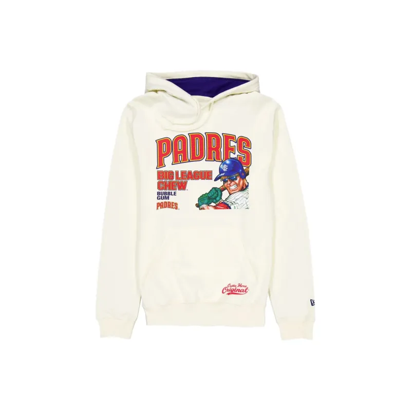 New Era SS24 San Diego Padres Sweatshirt Unisex Ecru-0