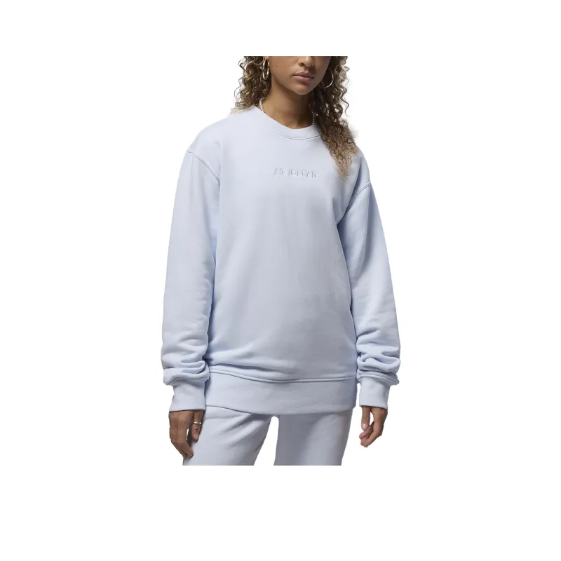 Jordan Jordan AirWordmark Collection Sweatshirt Unisex Soccer Gray-0