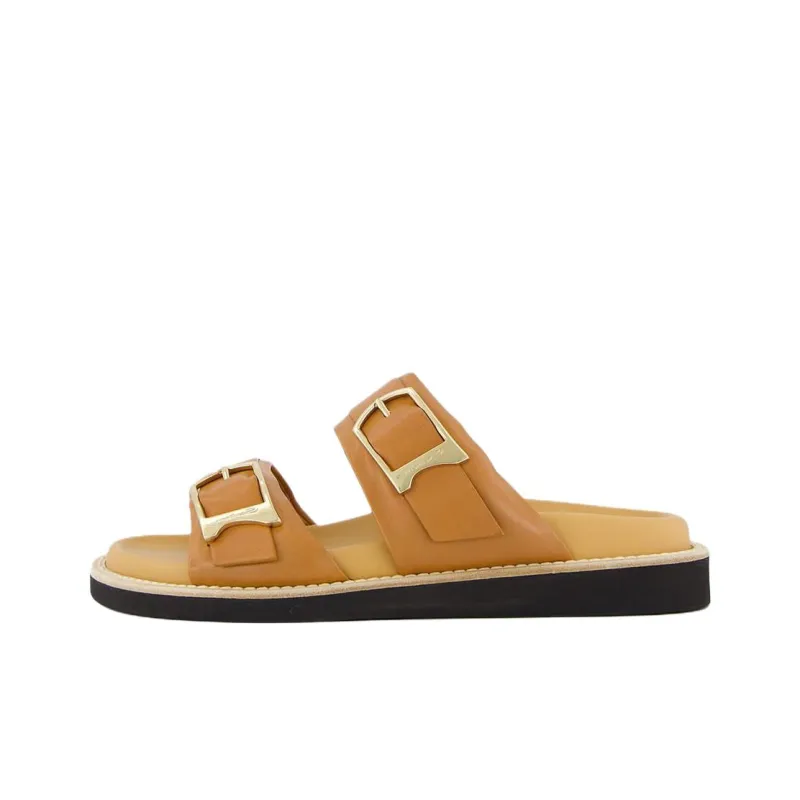 Santoni Slide Slippers Women's Brown-0