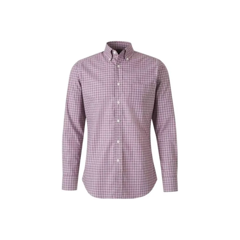Canali Check print Shirt-0