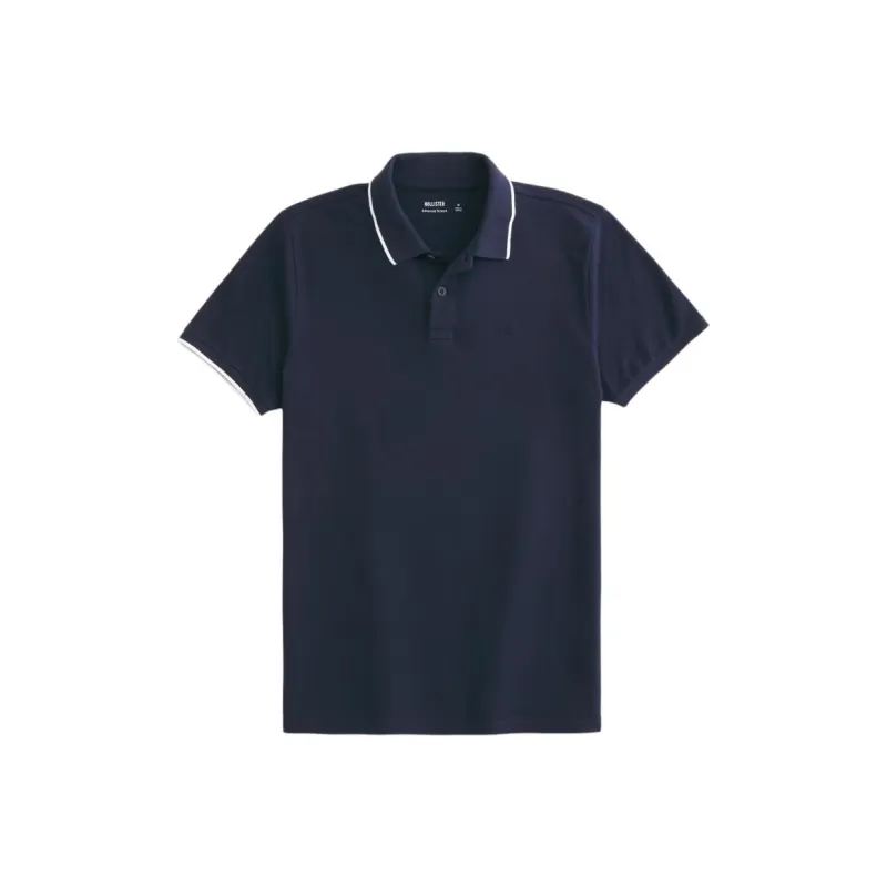 Hollister Polo Shirt Men's Marine Blue-0