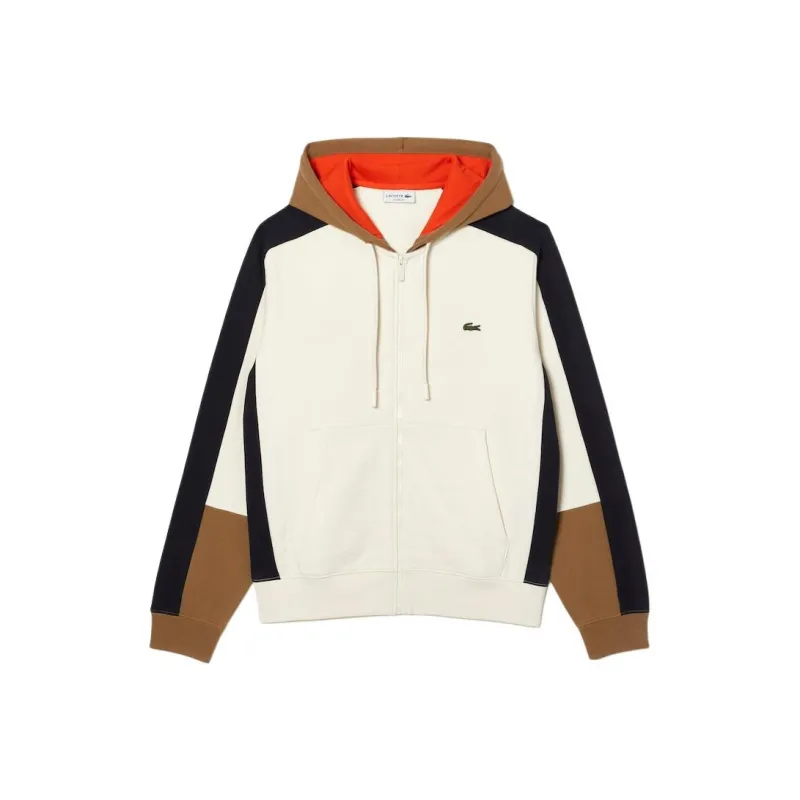 LACOSTE Sweatshirt Men's White/Brown/Navy-0