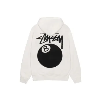 Stussy SS24 8 Ball Hoodie Pigment Dyed In Khaki