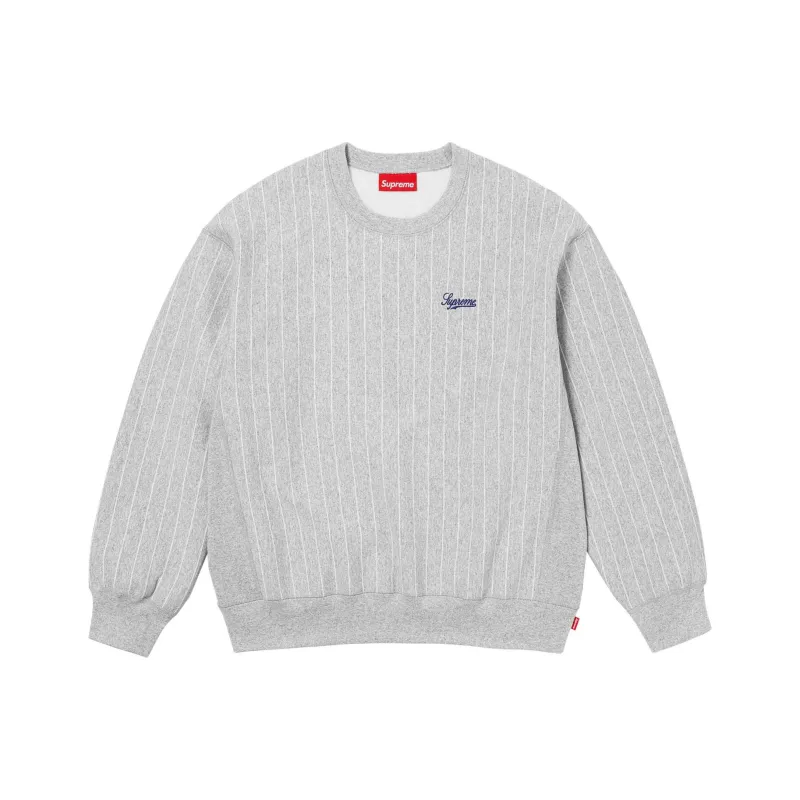 Supreme Pinstripe Crewneck-4