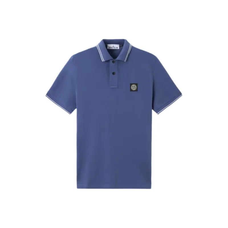 STONE ISLAND Piqué Polo Shirt-0