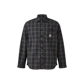 PEDLOR Shirts Men Navy Blue