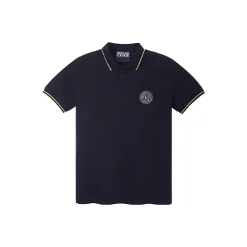 VERSACE JEANS COUTURE Polo Shirts Men Black
