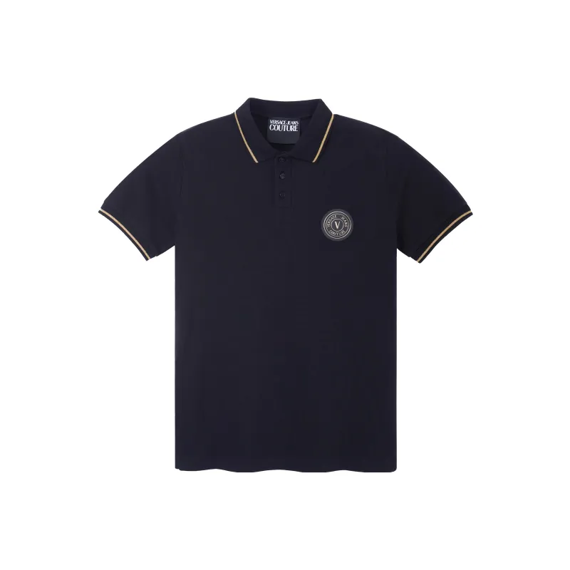 VERSACE JEANS COUTURE SS23 Polo Shirt Men's Black-0