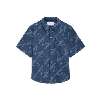 CK/Calvin Klein Shirt Men's Deep Sea Blue