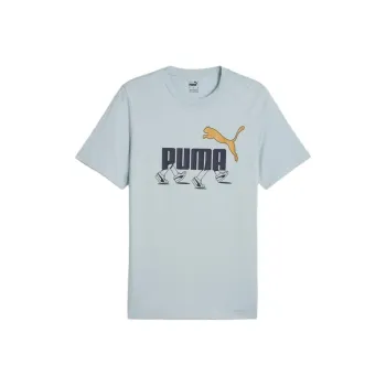 PUMA GRAPHICS SS25 T Shirt Men's Turquoise Surfing