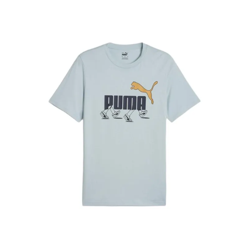 PUMA GRAPHICS SS25 T Shirt Men's Turquoise Surfing-0