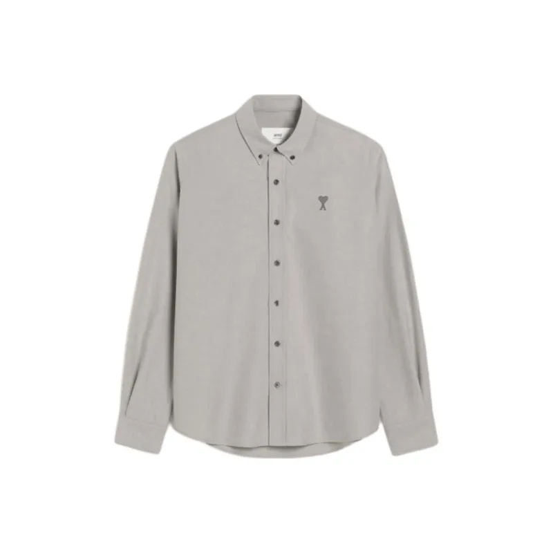 Ami Paris Ami De Coeur embroidered Button down Shirt-0