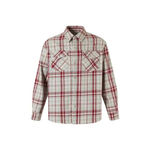 YADcrew Shirts Unisex Gray Red