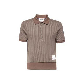 Thom E Ribbed Polo Shirt