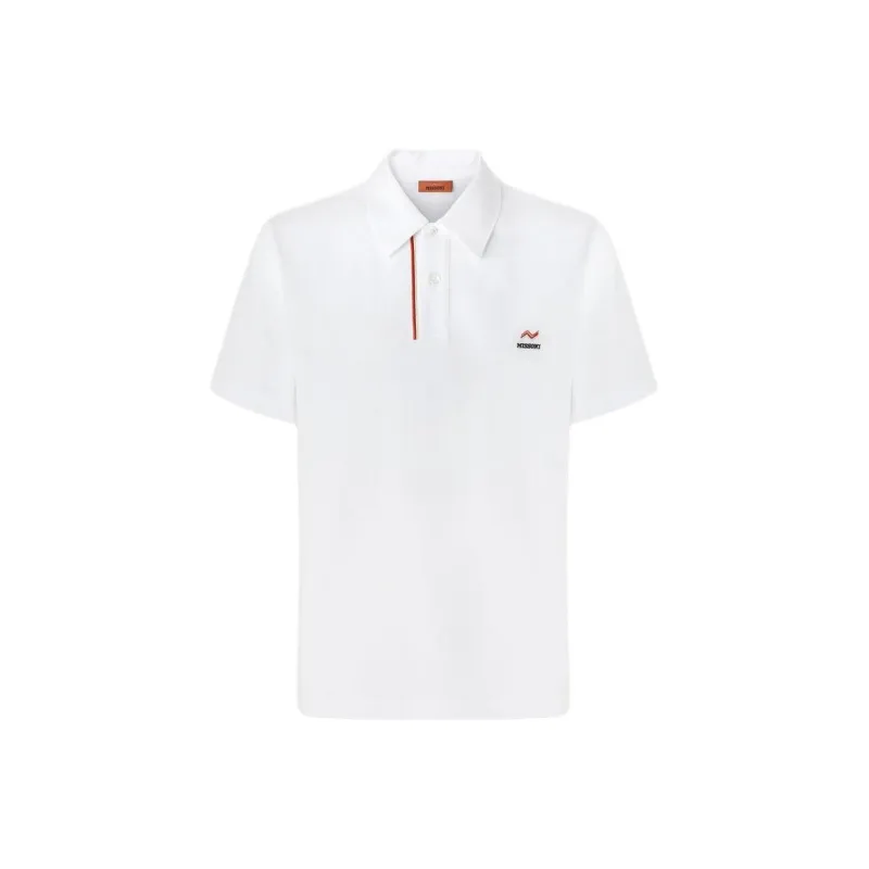 MISSONI Zigzag Embroidery And Contrasting Detail Piqué Polo Shirt-0