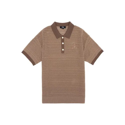 LI NING 1990 Classic Collection Polo Shirts Men Aromatic Apricot