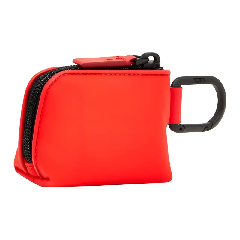 TUMI Nylon Storage Bag Coin Purse Bag Accessory Unisex Flame Red-1