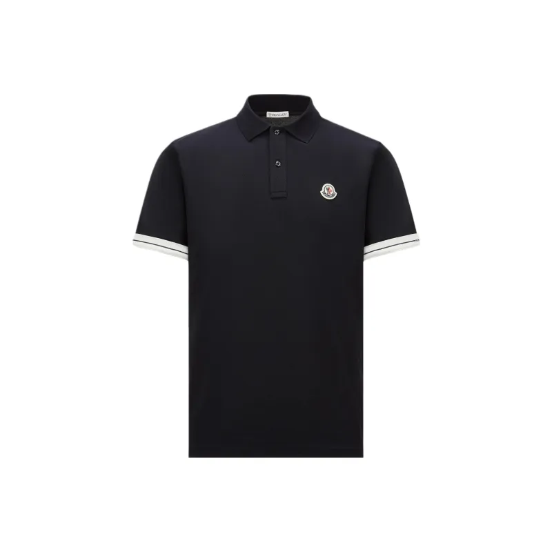 Moncler Polo Shirt Men's Dark Blue-0