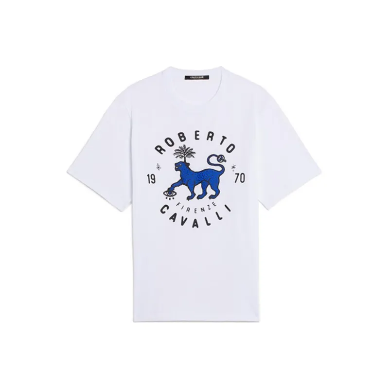 Roberto Cavalli T-Shirt Men's White-0